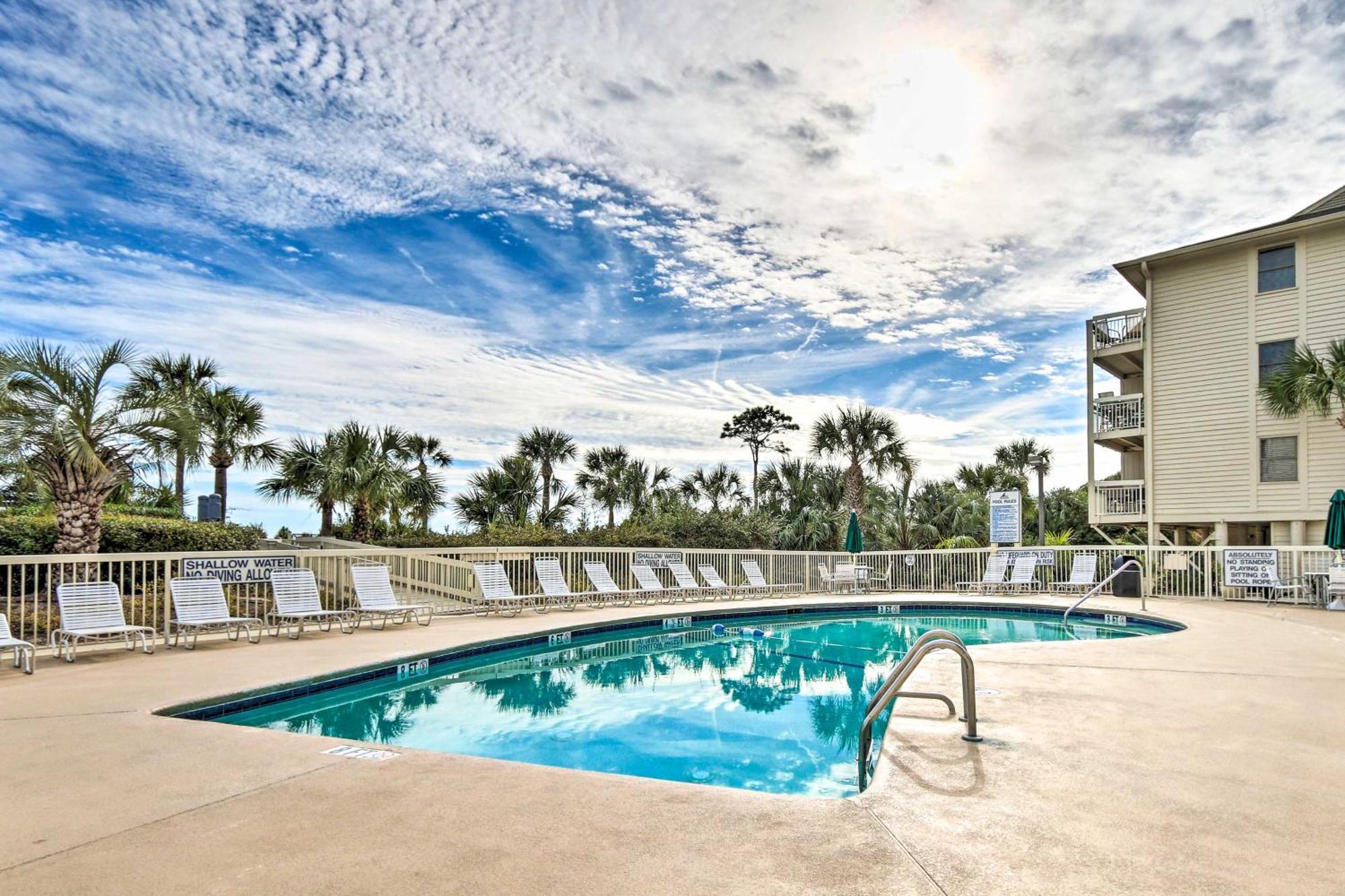 Beachfront Condo With Pool Access In Hilton Head! Hilton Head Island Ngoại thất bức ảnh